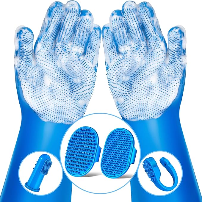 6-in-1 Pet Grooming Gloves